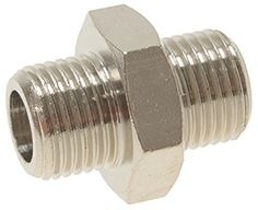1349101 FITTING ø 1/8"M-1/8"M NICKEL-PLATED фото 1