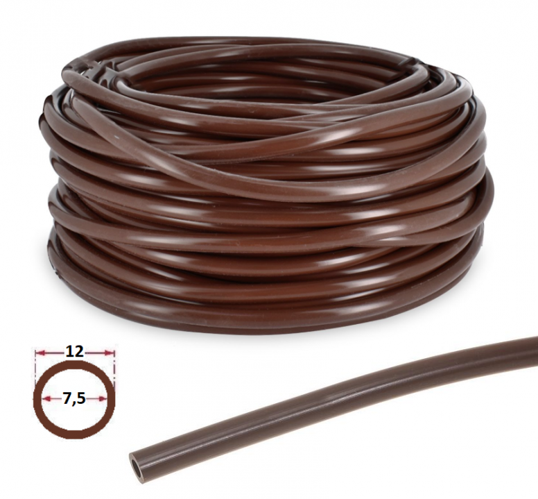 097685 SILICONE HOSE BROWN ø 7,5x12