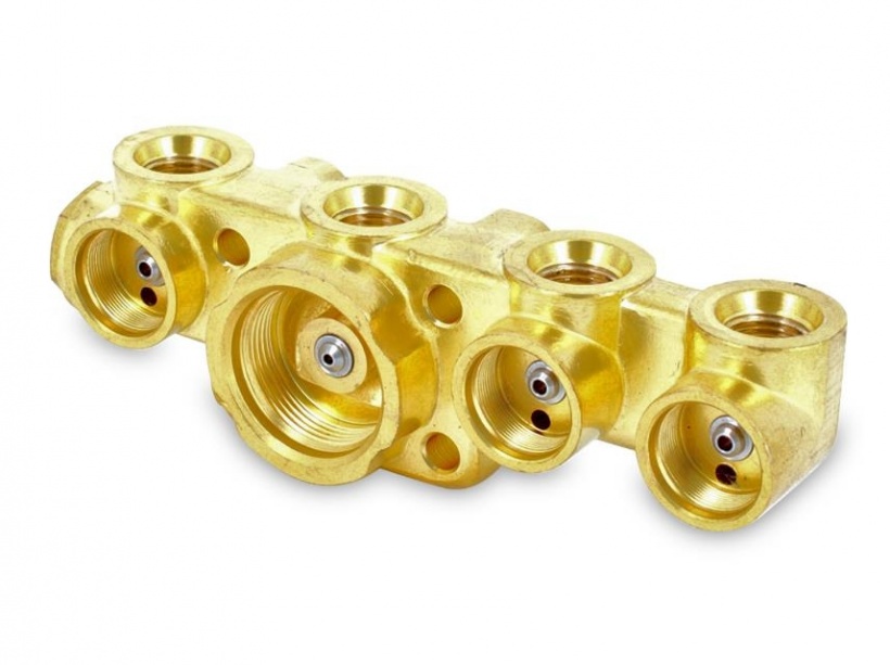 253280C MONOBLOC BRASS 4 ELECTROVALVES